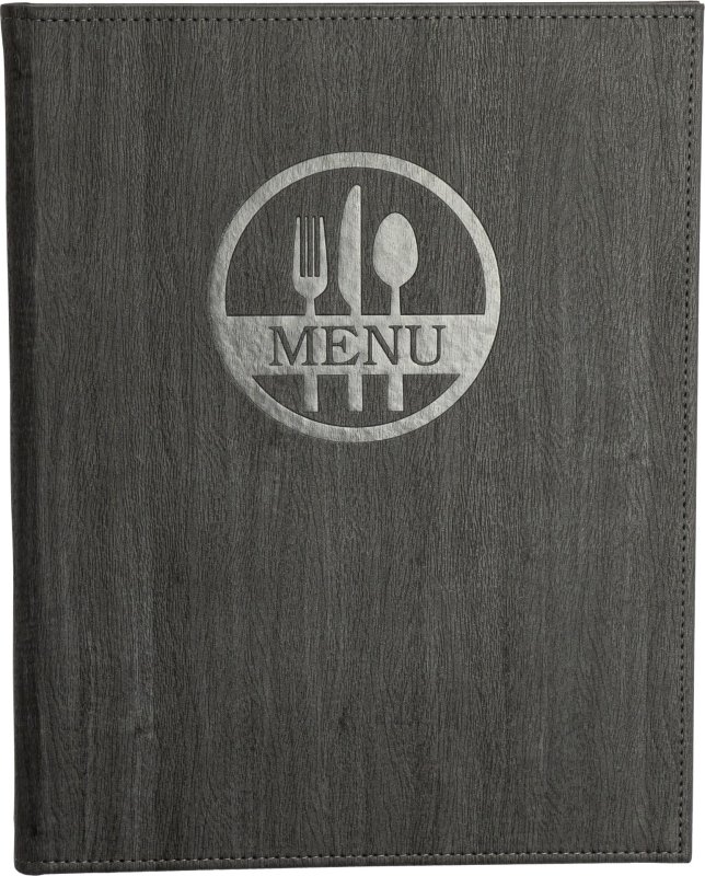 Speisekarte A4 "Madera" anthrazit (1)