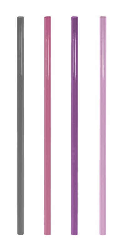 Trinkhalme aus Hartplastik Jumbo "Wild Berry" (1)