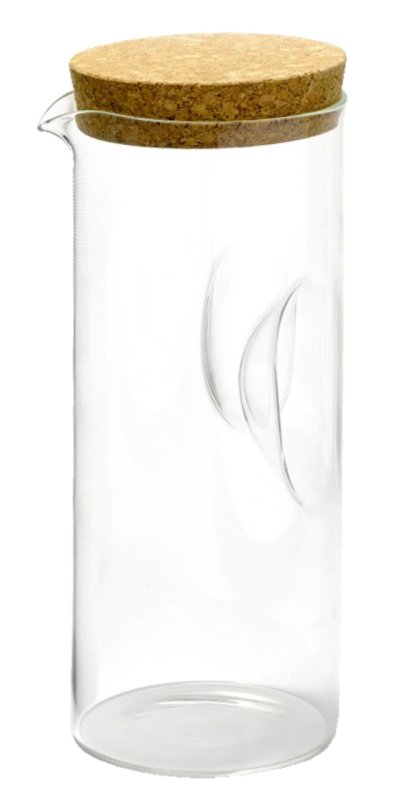 Glaskrug mit Korkdeckel 1,8L (1)