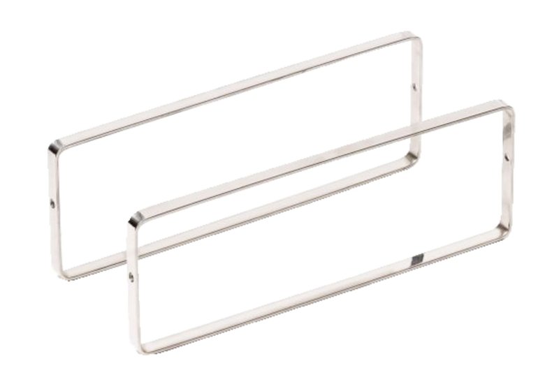 Buffet-Präsentation "OAK" Bügel 25x9cm Edelstahl 2er Pack (1)