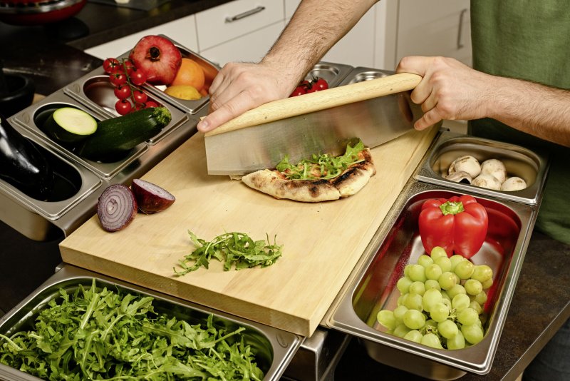 Schneidstation "CentPro" Halterahmen, Display vorne Handtuch, Edelstahl (4)