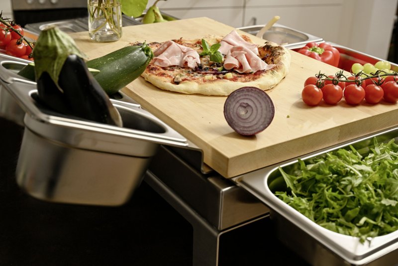 Schneidstation "CentPro" Halterahmen, Display vorne Handtuch, Edelstahl (9)