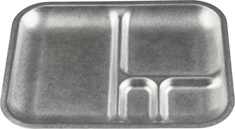 Edelstahlserie "Yoko" Abteilteller flach 26x21cm (1)