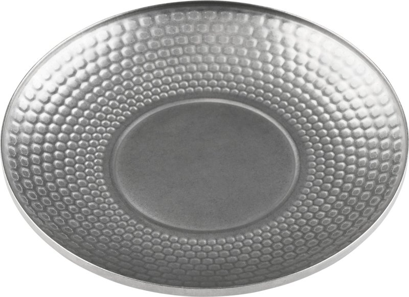 Edelstahlserie "Yoko" Teller flach, hammerschlag Ø 20cm (1)