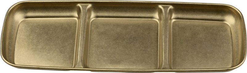 "Yoko" Schale 3 Felder, gold (1)