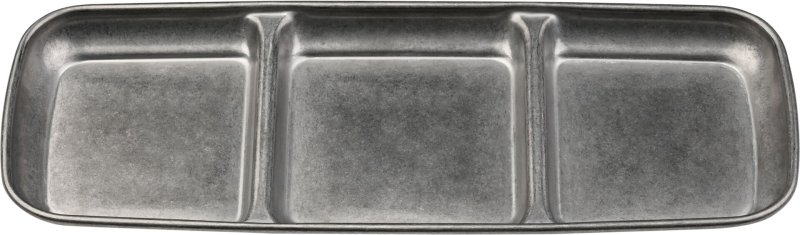 "Yoko" Schale 3 Felder, grau (1)