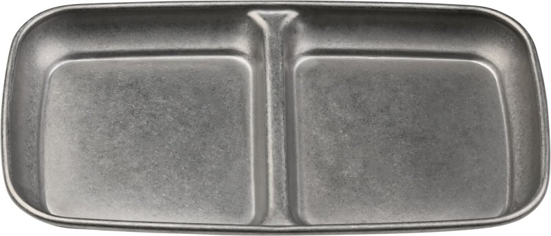 "Yoko" Schale 2 Felder, grau (1)