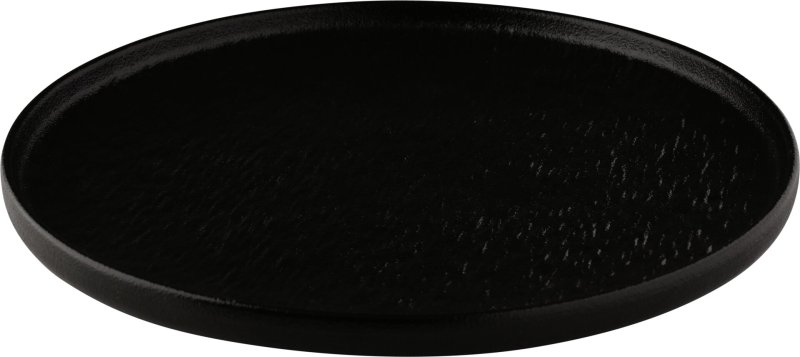 Porzellanserie "Lavanit" schwarz Teller flach (2)