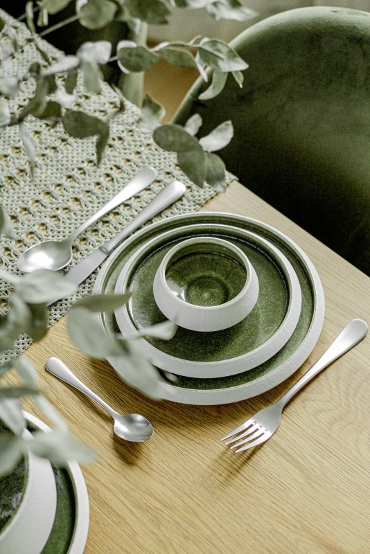 Porzellan Serie "Samoa" grün Schale Ø 13cm (6)