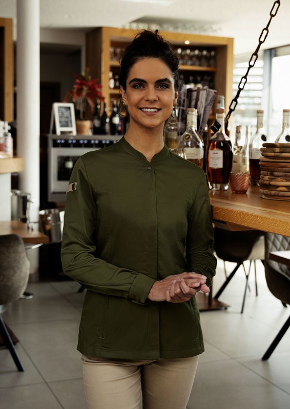 Kochjacke Damen "Green-Generation", moosgrün Größe 36 (5)