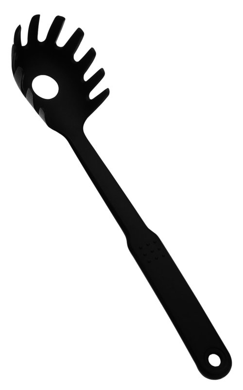 Küchenhelfer schwarz Spaghettilöffel (1)