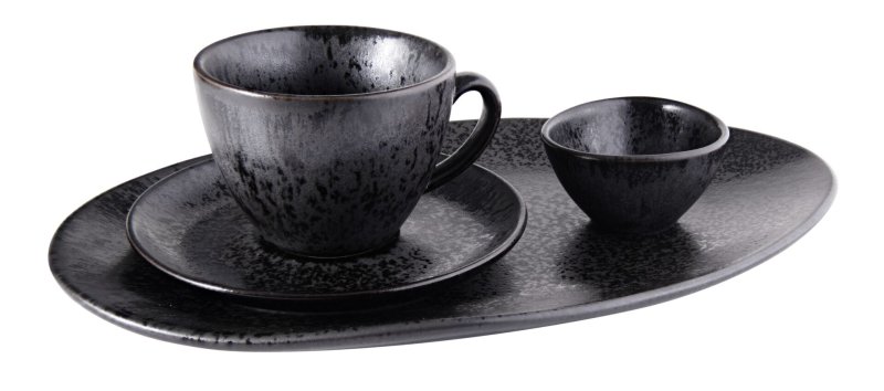 Porzellanserie „Ebony" Tasse obere Kaffee (2)