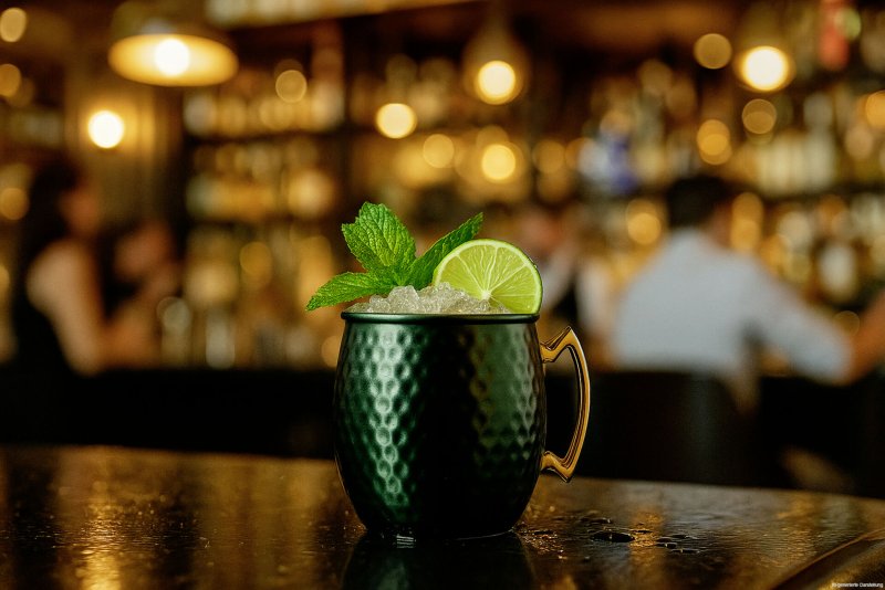 Rooftop grün Hammerschlag Becher "Moscow Mule" (2)