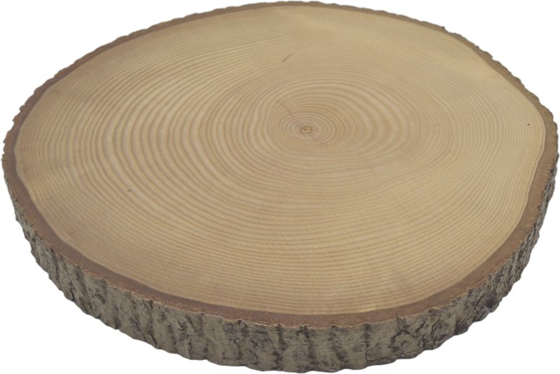 Rindenholzbrett rund Ø 23-26 cm (1)
