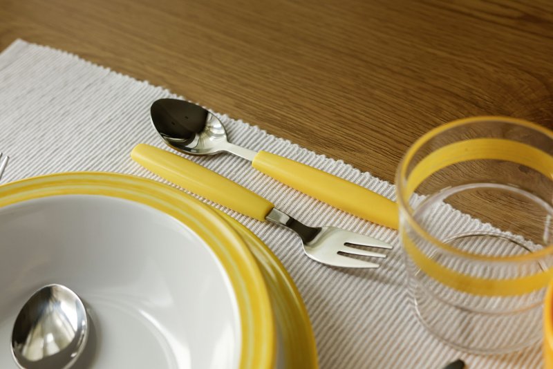 Besteckserie "Colour" gelb Kaffeelöffel (4)