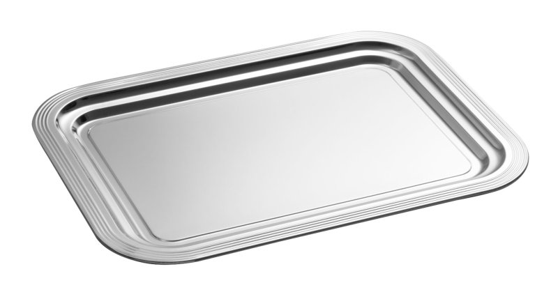 Serviertablett Edelstahl (1)