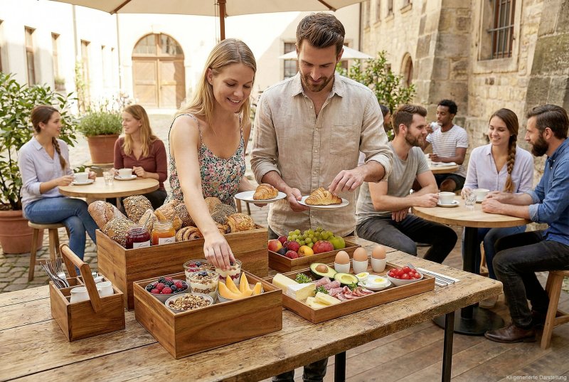 Buffetsystem "Nord"  Holzkasten 1/1 GN 4,5cm hoch (5)